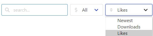 Getaix marketplace filters